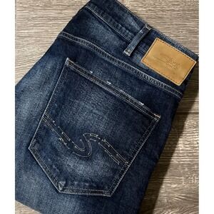 Silver Jeans Men's Grayson Straight Mid Rise Dark Wash Jeans SZ‎ 34/30 (36x30)